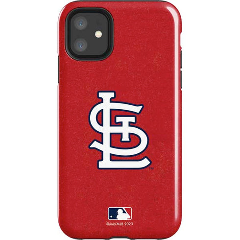 MLB St. Louis Cardinals - Solid Distressed iPhone 11 Impact Case