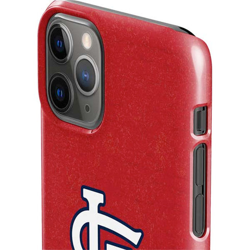 MLB St. Louis Cardinals - Solid Distressed iPhone 11 Pro Lite Case