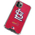 MLB St. Louis Cardinals - Solid Distressed iPhone 11 Pro Max Clear Case