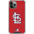 MLB St. Louis Cardinals - Solid Distressed iPhone 11 Pro Max Clear Case