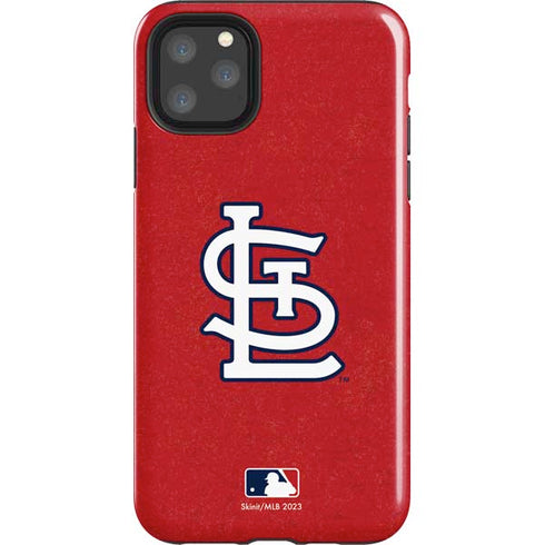 MLB St. Louis Cardinals - Solid Distressed iPhone 11 Pro Max Impact Case