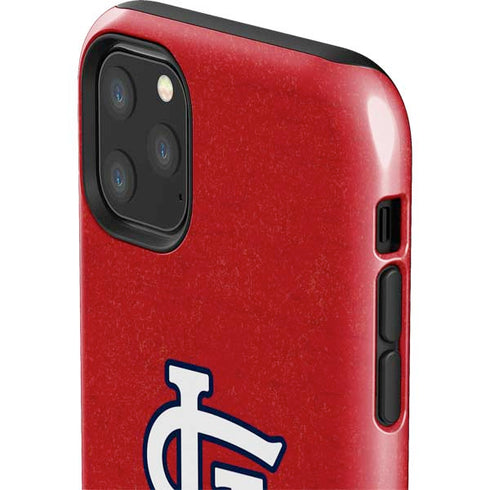 MLB St. Louis Cardinals - Solid Distressed iPhone 11 Pro Max Impact Case