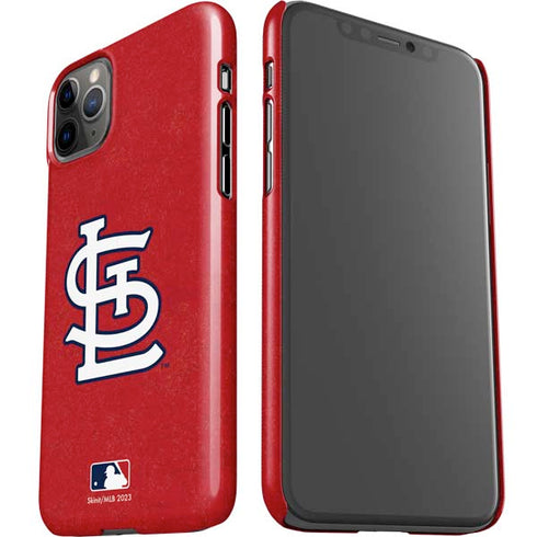 MLB St. Louis Cardinals - Solid Distressed iPhone 11 Pro Max Lite Case