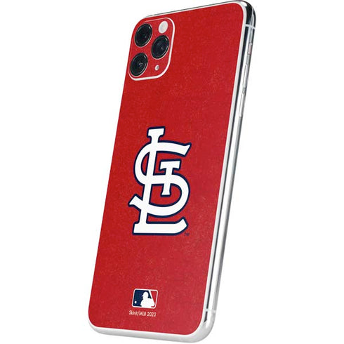 MLB St. Louis Cardinals - Solid Distressed iPhone 11 Pro Max Skin