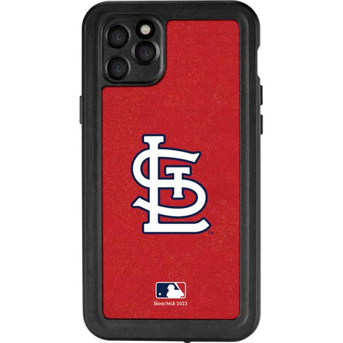 MLB St. Louis Cardinals - Solid Distressed iPhone 11 Pro Max Waterproof Case