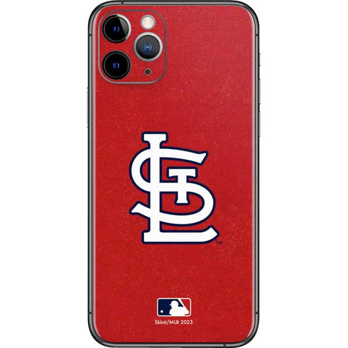 MLB St. Louis Cardinals - Solid Distressed iPhone 11 Pro Skin