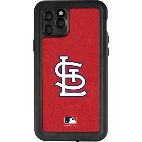 MLB St. Louis Cardinals - Solid Distressed iPhone 11 Pro Waterproof Case