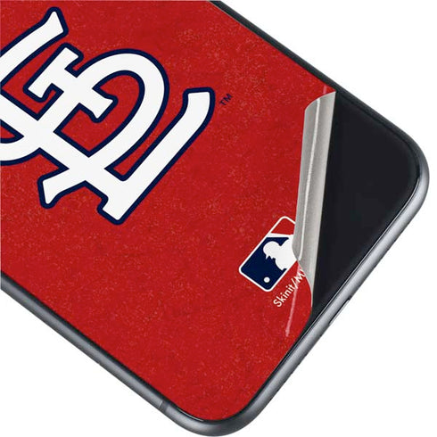 MLB St. Louis Cardinals - Solid Distressed iPhone 11 Skin