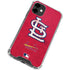 MLB St. Louis Cardinals - Solid Distressed iPhone 12 Clear Case