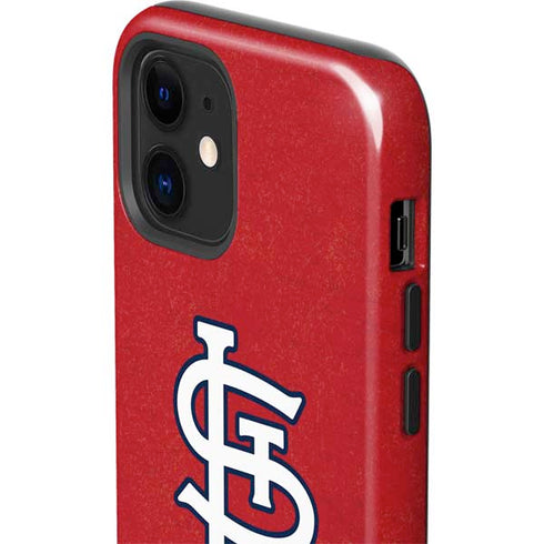 MLB St. Louis Cardinals - Solid Distressed iPhone 12 Impact Case