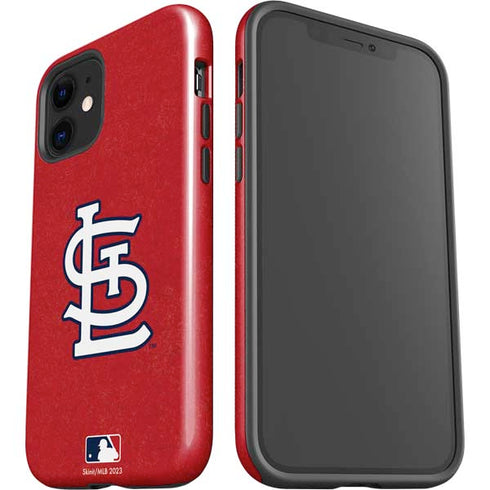 MLB St. Louis Cardinals - Solid Distressed iPhone 12 Impact Case
