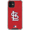 MLB St. Louis Cardinals - Solid Distressed iPhone 12 Mini Clear Case