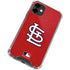 MLB St. Louis Cardinals - Solid Distressed iPhone 12 Mini Clear Case