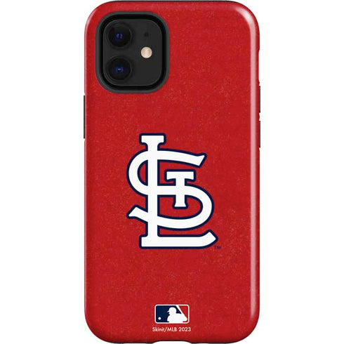 MLB St. Louis Cardinals - Solid Distressed iPhone 12 Mini Impact Case
