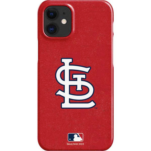 MLB St. Louis Cardinals - Solid Distressed iPhone 12 Mini Lite Case
