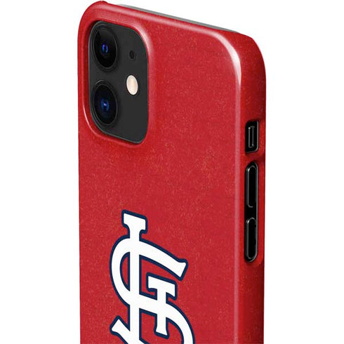 MLB St. Louis Cardinals - Solid Distressed iPhone 12 Mini Lite Case
