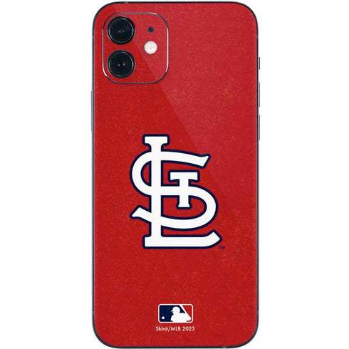 MLB St. Louis Cardinals - Solid Distressed iPhone 12 Mini Skin