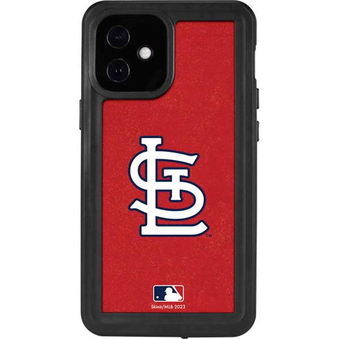 MLB St. Louis Cardinals - Solid Distressed iPhone 12 Mini Waterproof Case