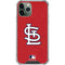 MLB St. Louis Cardinals - Solid Distressed iPhone 12 Pro Clear Case