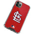 MLB St. Louis Cardinals - Solid Distressed iPhone 12 Pro Clear Case