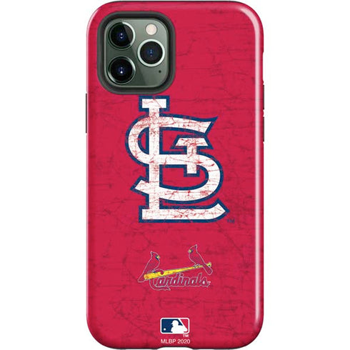 MLB St. Louis Cardinals - Solid Distressed iPhone 12 Pro Max Impact Case