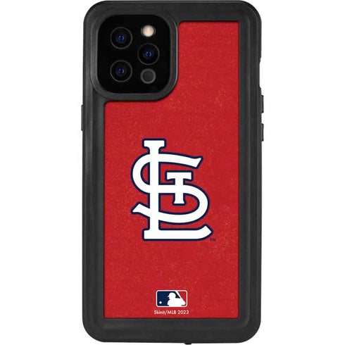 MLB St. Louis Cardinals - Solid Distressed iPhone 12 Pro Max Waterproof Case