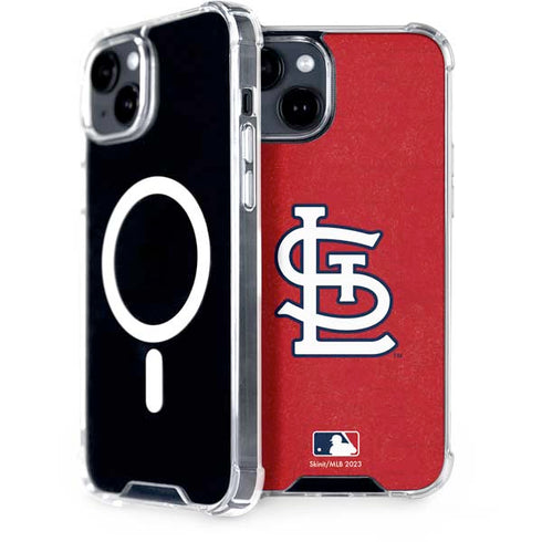 MLB St. Louis Cardinals - Solid Distressed iPhone 13 MagSafe Case