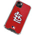 MLB St. Louis Cardinals - Solid Distressed iPhone 13 Mini Clear Case