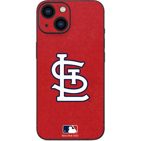MLB St. Louis Cardinals - Solid Distressed iPhone 13 Mini Skin