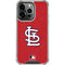 MLB St. Louis Cardinals - Solid Distressed iPhone 13 Pro Clear Case