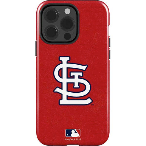 MLB St. Louis Cardinals - Solid Distressed iPhone 13 Pro Impact Case