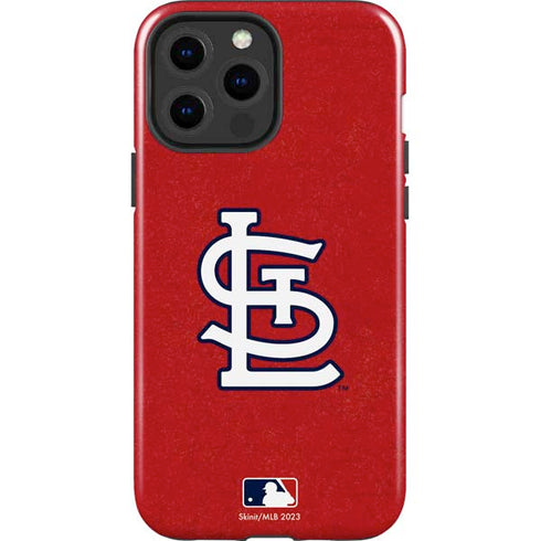 MLB St. Louis Cardinals - Solid Distressed iPhone 13 Pro Max Impact Case
