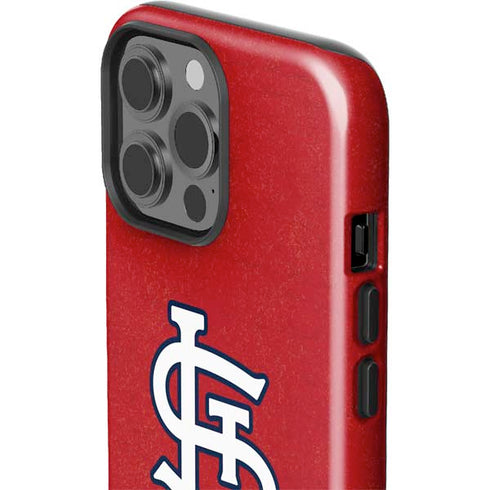 MLB St. Louis Cardinals - Solid Distressed iPhone 13 Pro Max Impact Case