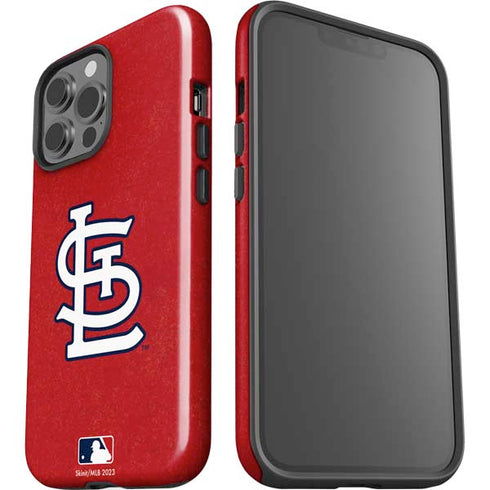 MLB St. Louis Cardinals - Solid Distressed iPhone 13 Pro Max Impact Case
