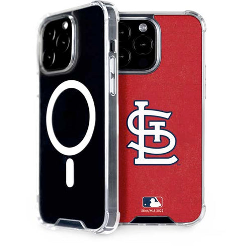 MLB St. Louis Cardinals - Solid Distressed iPhone 13 Pro Max MagSafe Case