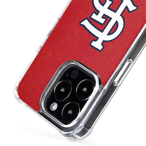 MLB St. Louis Cardinals - Solid Distressed iPhone 13 Pro Max MagSafe Case