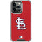 MLB St. Louis Cardinals - Solid Distressed iPhone 15 Pro Clear Case