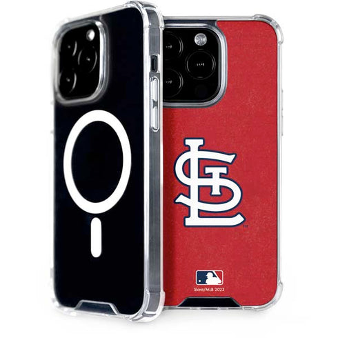MLB St. Louis Cardinals - Solid Distressed iPhone 15 Pro MagSafe Case