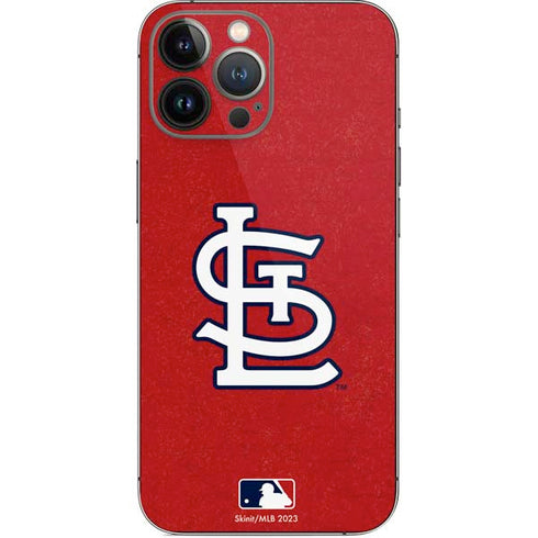 MLB St. Louis Cardinals - Solid Distressed iPhone 14 Pro Max Skin