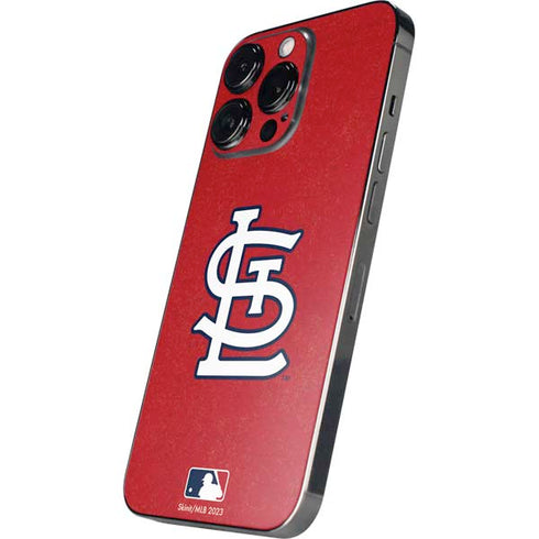 MLB St. Louis Cardinals - Solid Distressed iPhone 14 Pro Max Skin