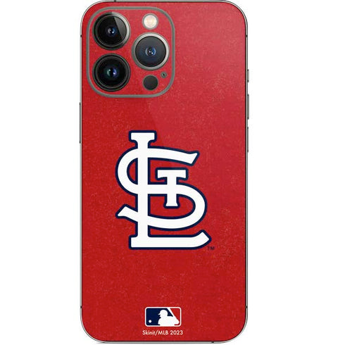 MLB St. Louis Cardinals - Solid Distressed iPhone 14 Pro Skin