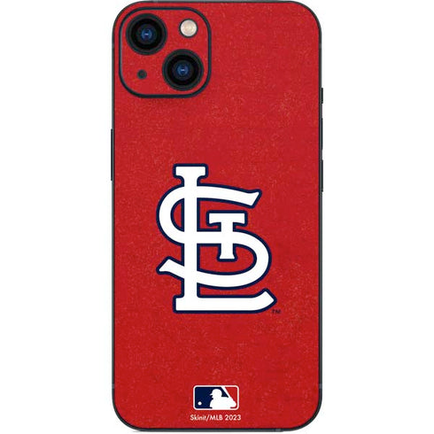 MLB St. Louis Cardinals - Solid Distressed iPhone 14 Skin