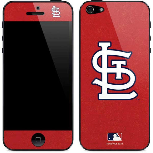 MLB St. Louis Cardinals - Solid Distressed iPhone 5/5s/5SE Skin