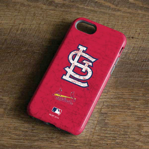 MLB St. Louis Cardinals - Solid Distressed iPhone 8 Pro Case