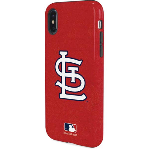 MLB St. Louis Cardinals - Solid Distressed iPhone X Pro Case