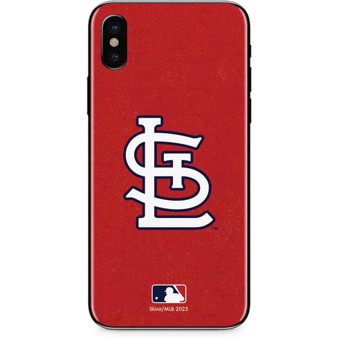 MLB St. Louis Cardinals - Solid Distressed iPhone X Skin