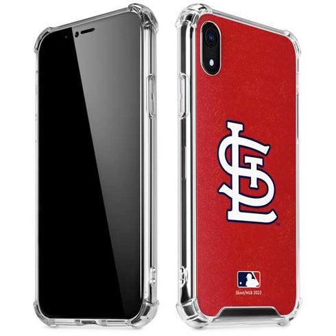 MLB St. Louis Cardinals - Solid Distressed iPhone XR Clear Case