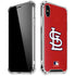 MLB St. Louis Cardinals - Solid Distressed iPhone XS Max Clear Case