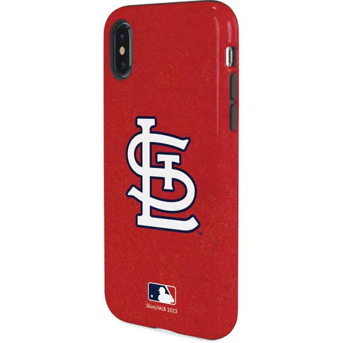 MLB St. Louis Cardinals - Solid Distressed iPhone XS Pro Case