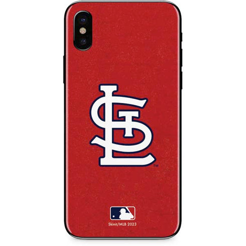 MLB St. Louis Cardinals - Solid Distressed iPhone XS Skin
